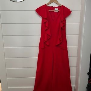 C/meo Collective You Or Me Jumpsuit In Cherry